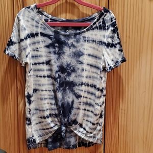 A blue tye - dyed shirt